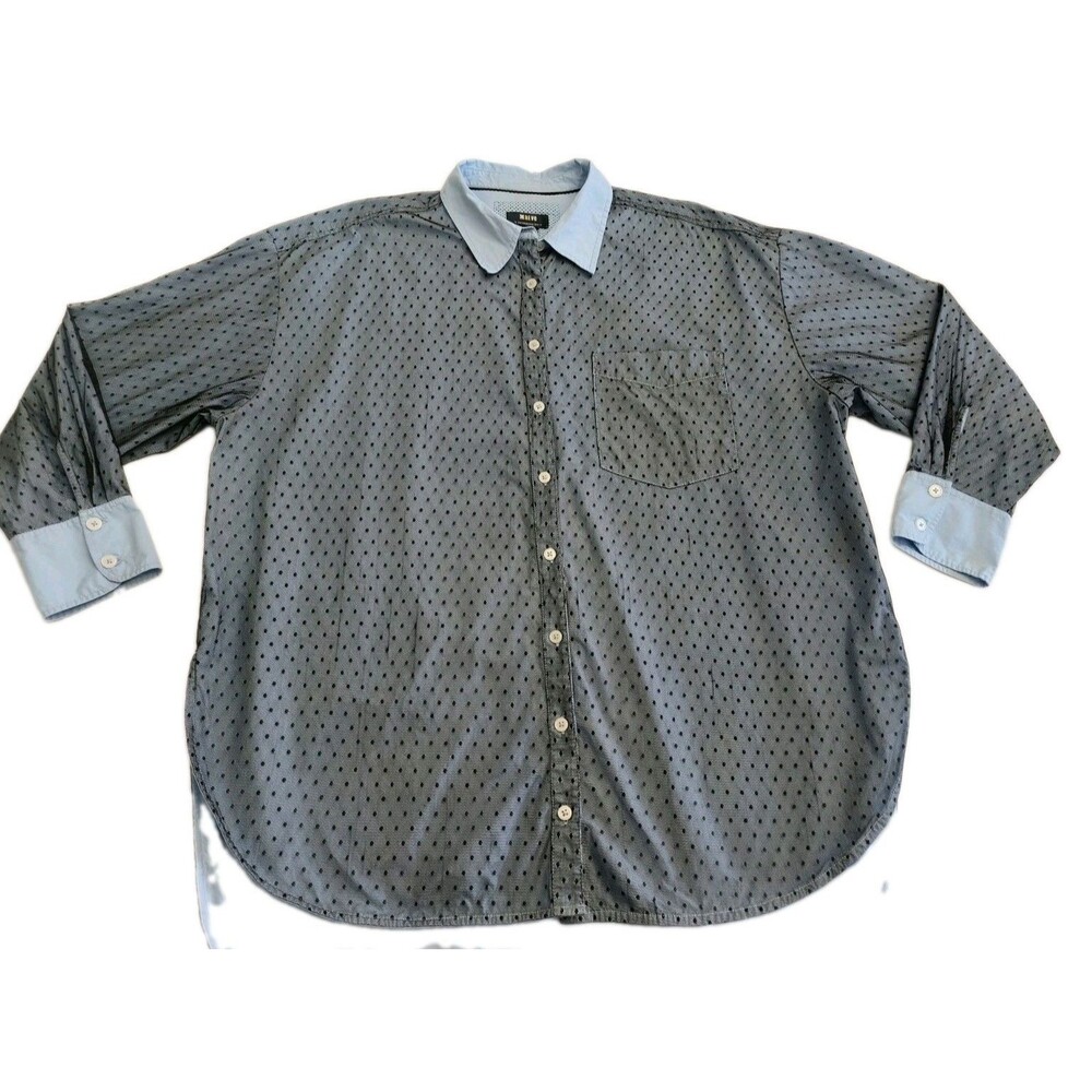 Maeve by Anthropologie Polka Dot Mesh Button Down Shirt Women’s Size XL Tulle